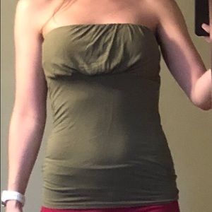 Olive Green Rue 21 Tube Top - Boho/Sexy